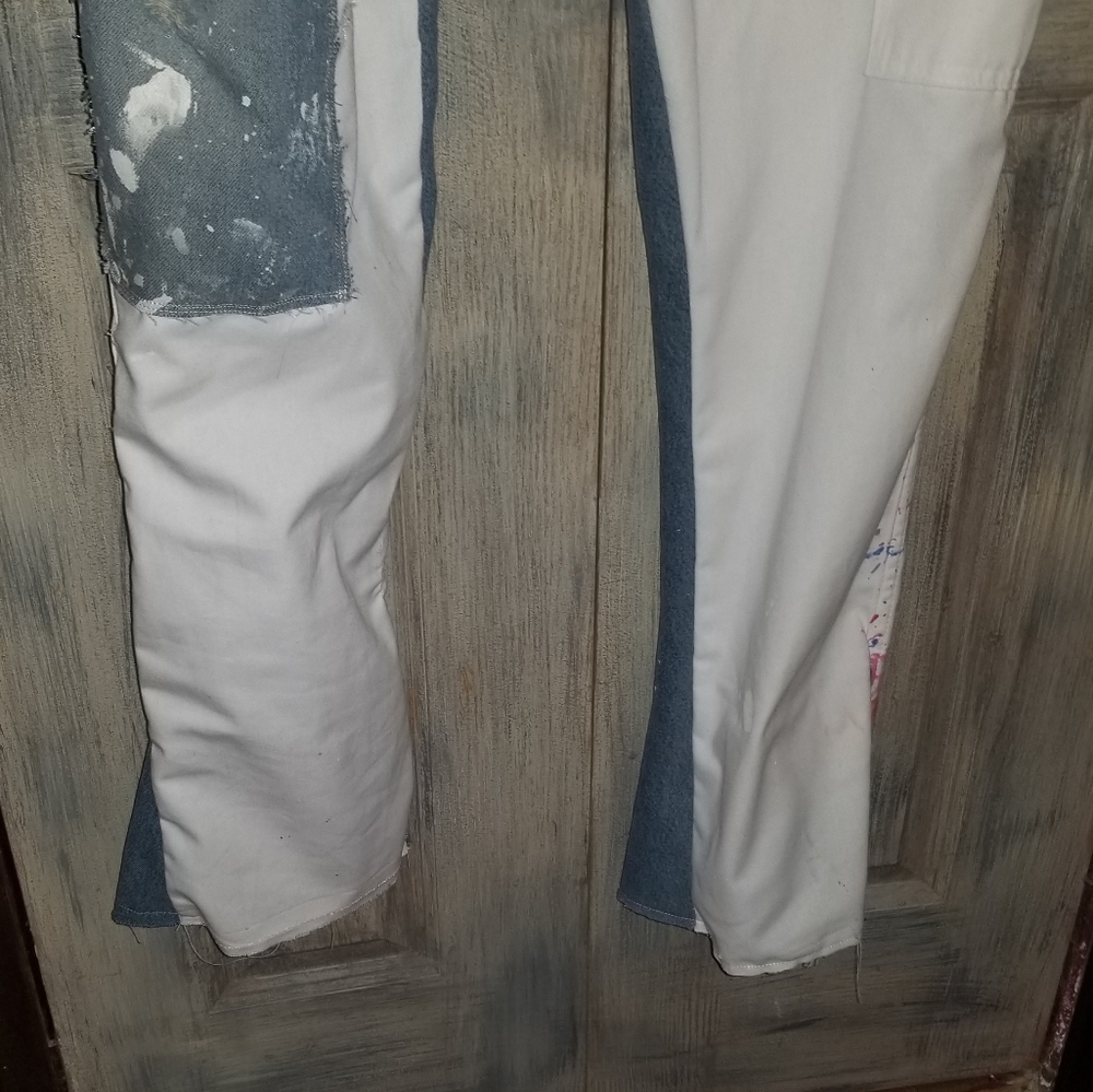 Gallery Dept, paint splatter, la flare carpenter pants. men's